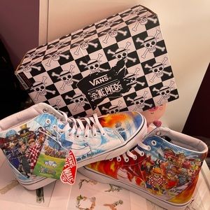 New vans sk8 hi One peace punk hazard mul